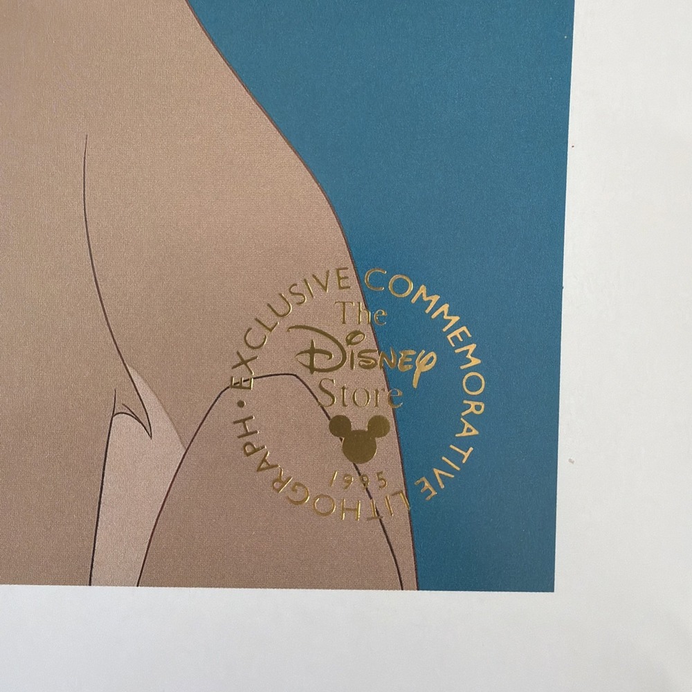 Disney The Lion King Exclusive Commemorative Lithograph Simba W/ Sleeve 1995 - Picture 2 of 4